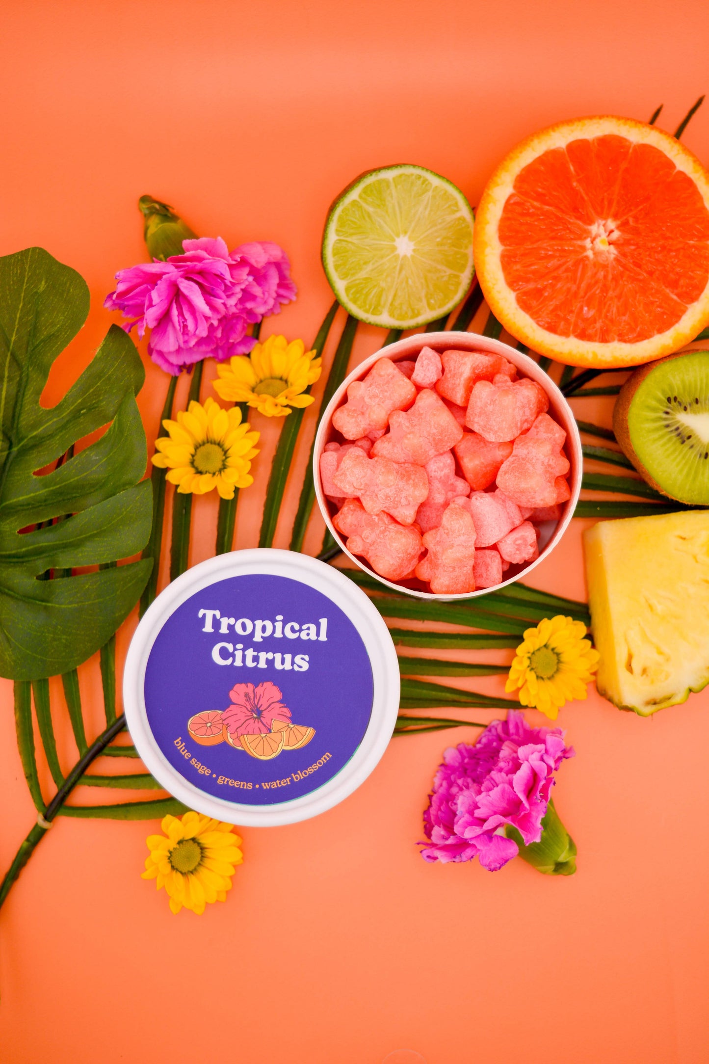 Tropical Citrus Wax Melts - 4oz Eco Tin or 8 oz pouch