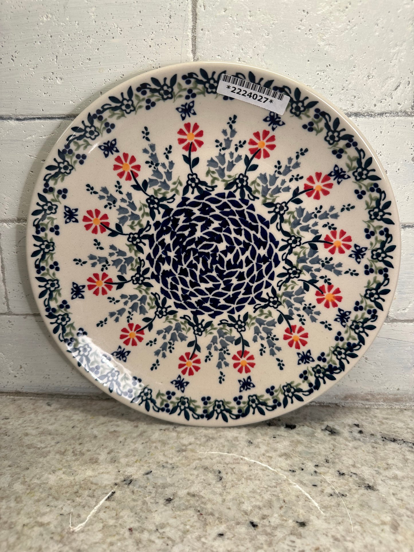 Manufaktura Polish Pottery, Summer Fun, Dessert Plate