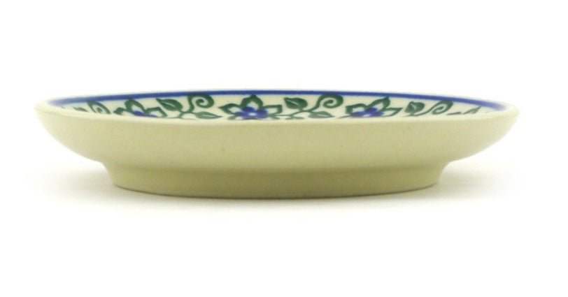 Ceramika Artystyczna Polish Pottery, Lobelia Vines, Mini Plate/Coaster