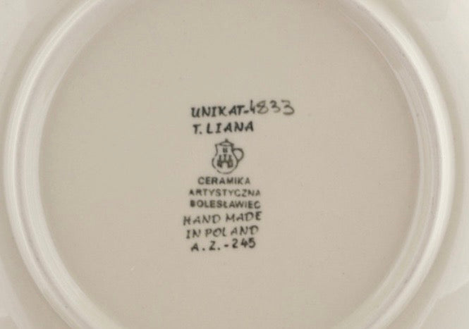 Ceramika Artystyczna, Unikat U4833, In Love With Love, Dessert/Snack Plate