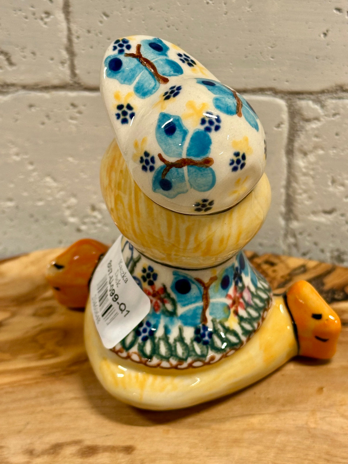 Vena, Garden of Eden Baby Duck with Cap Figurine