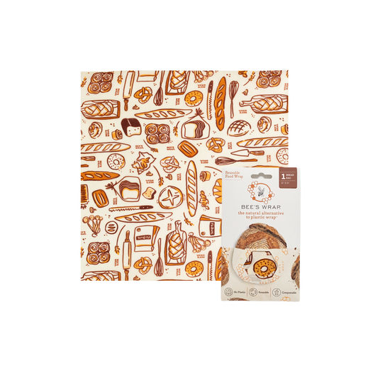 New! Bee's Wrap, Bakery Lane - Bread Bag, Limited Edition
