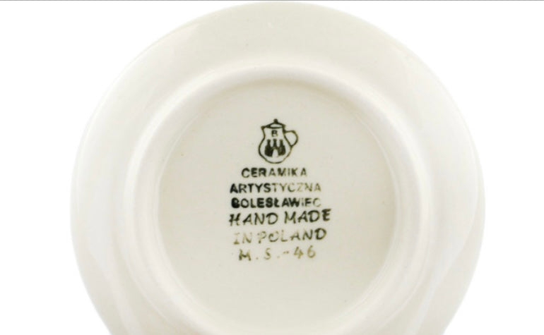 Ceramika Artystyczna Polish Pottery,Honey Bee Mini Plate/Coaster