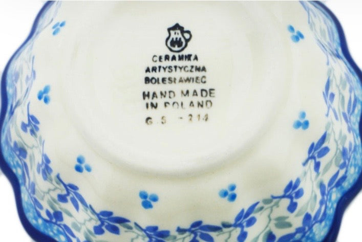 Ceramika Artystyczna, Blue Grove, Fluted Bowl