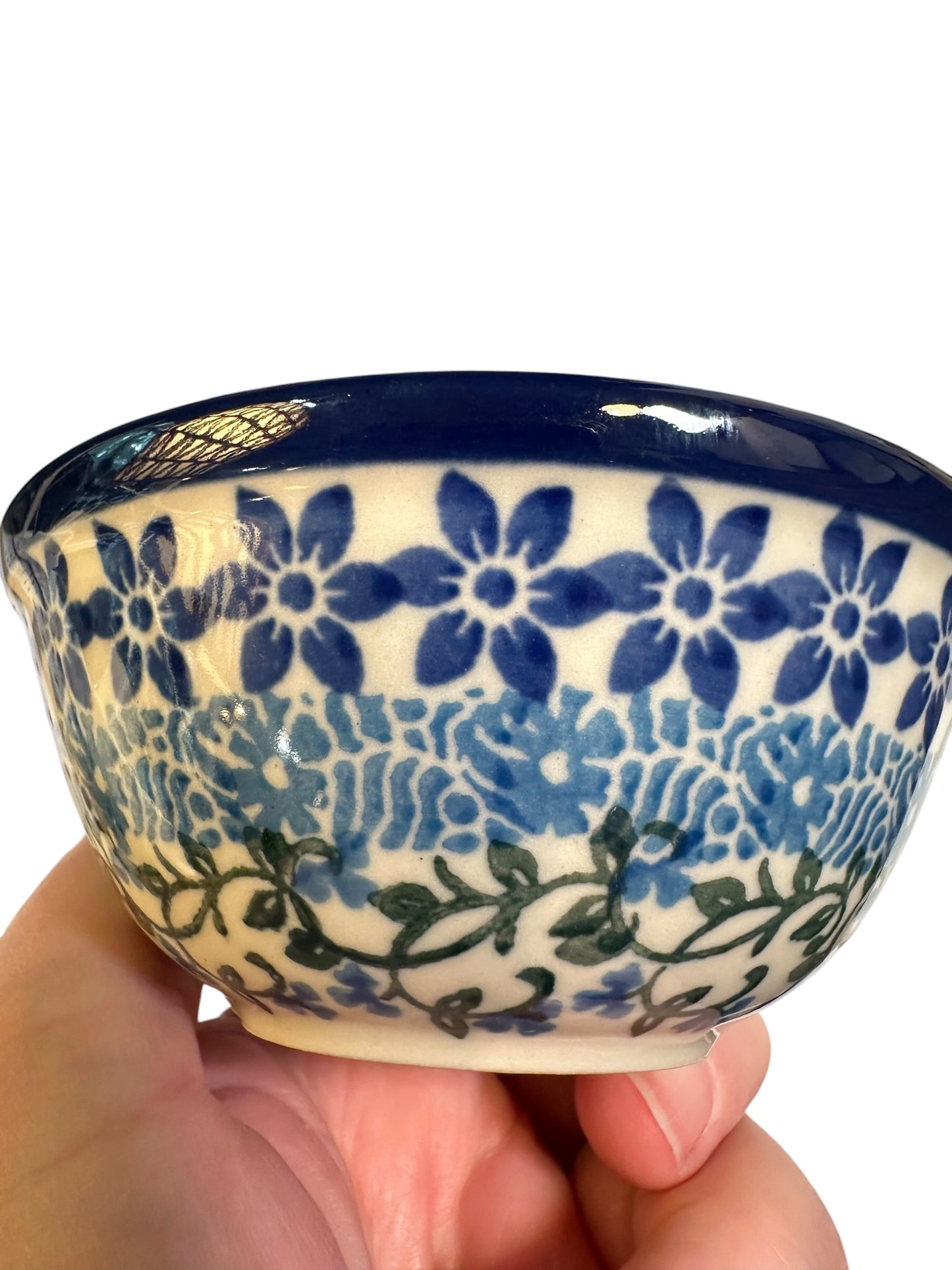 Ceramika Artystyczna, Blues and Vines, Small Bowl