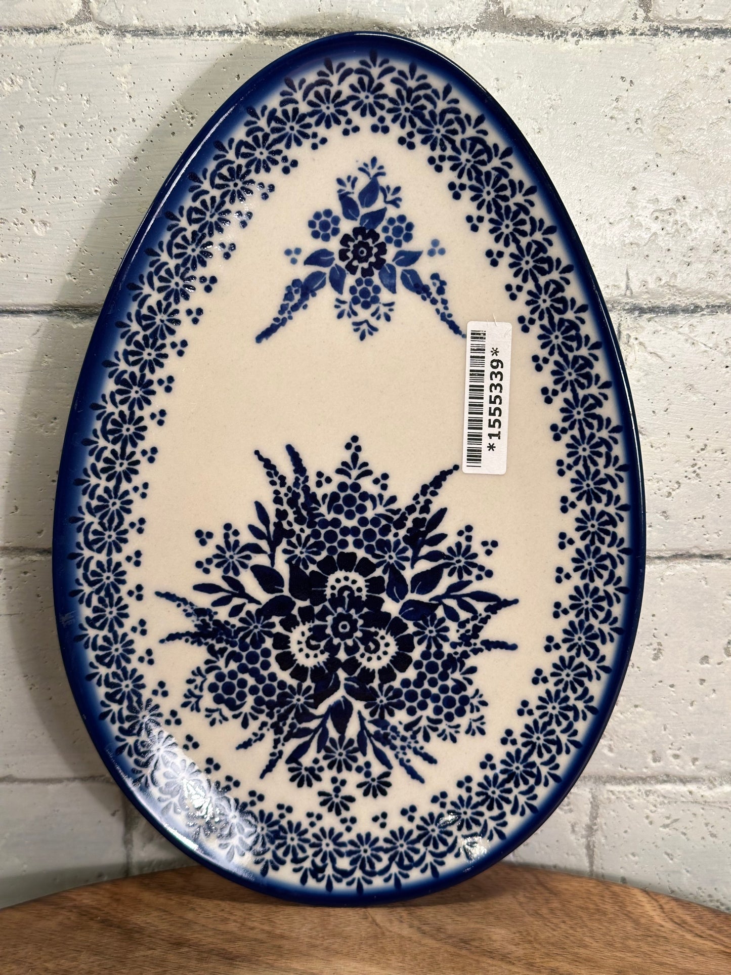 Stara Fabryka Polish Pottery, Egg Shaped, Serving Plate