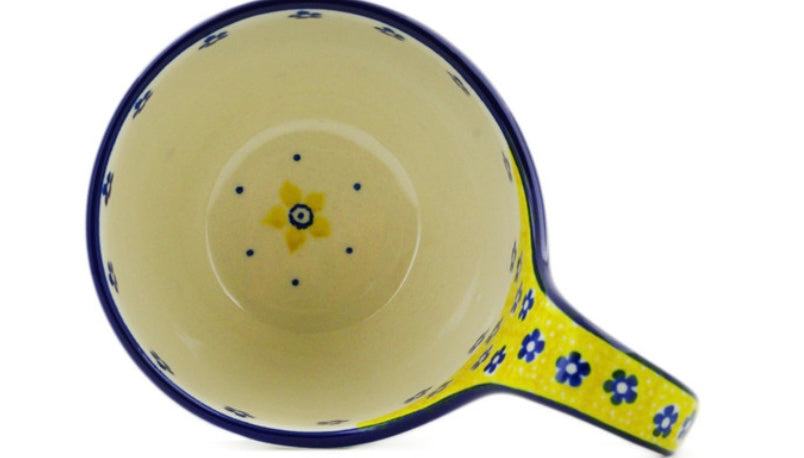 Ceramika Artystyczna Polish Pottery, Sunshine, Loop Soup Mug/Bowl