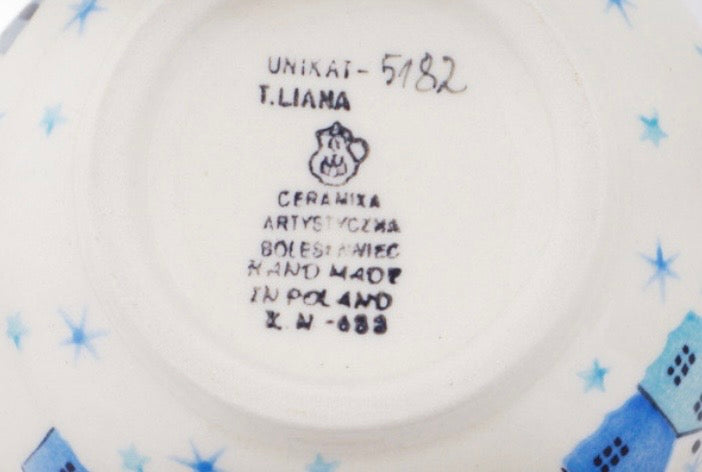 Ceramika Artystyczna, U5182, Winter Village, Large Bubble Mug