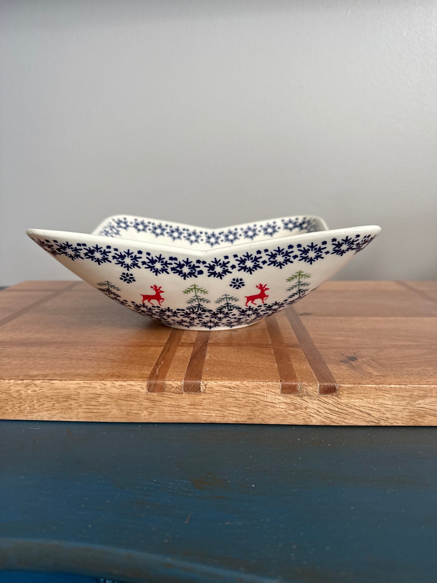 Preowned- Manufaktura Polish Pottery, Square Serving Bowl