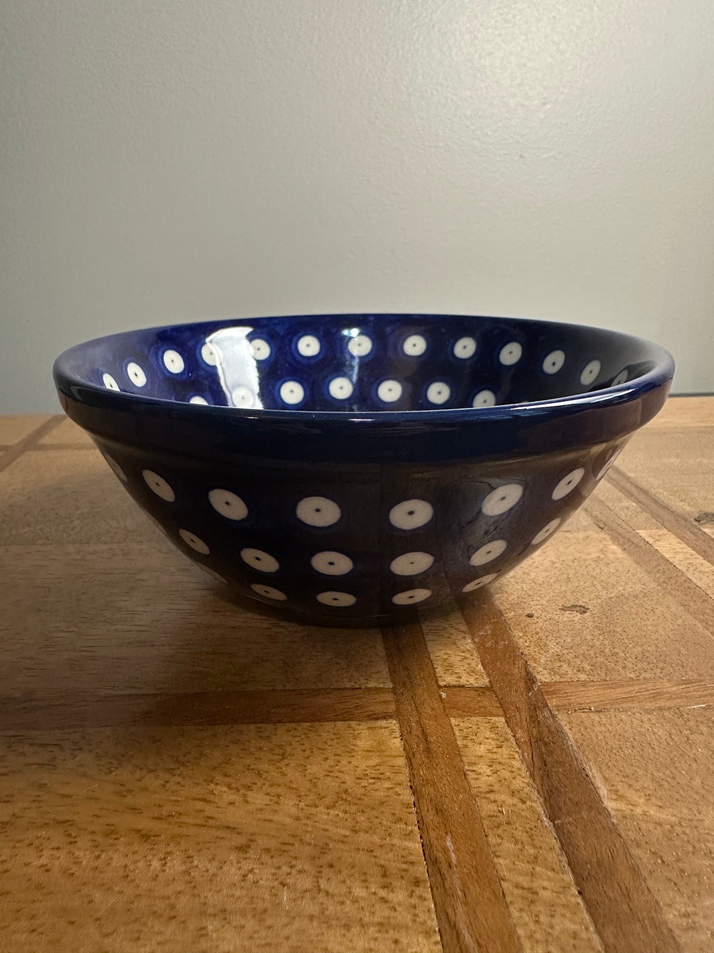Ceramika Artystyczna, Polish pottery, Owls Eye Bowl 6"