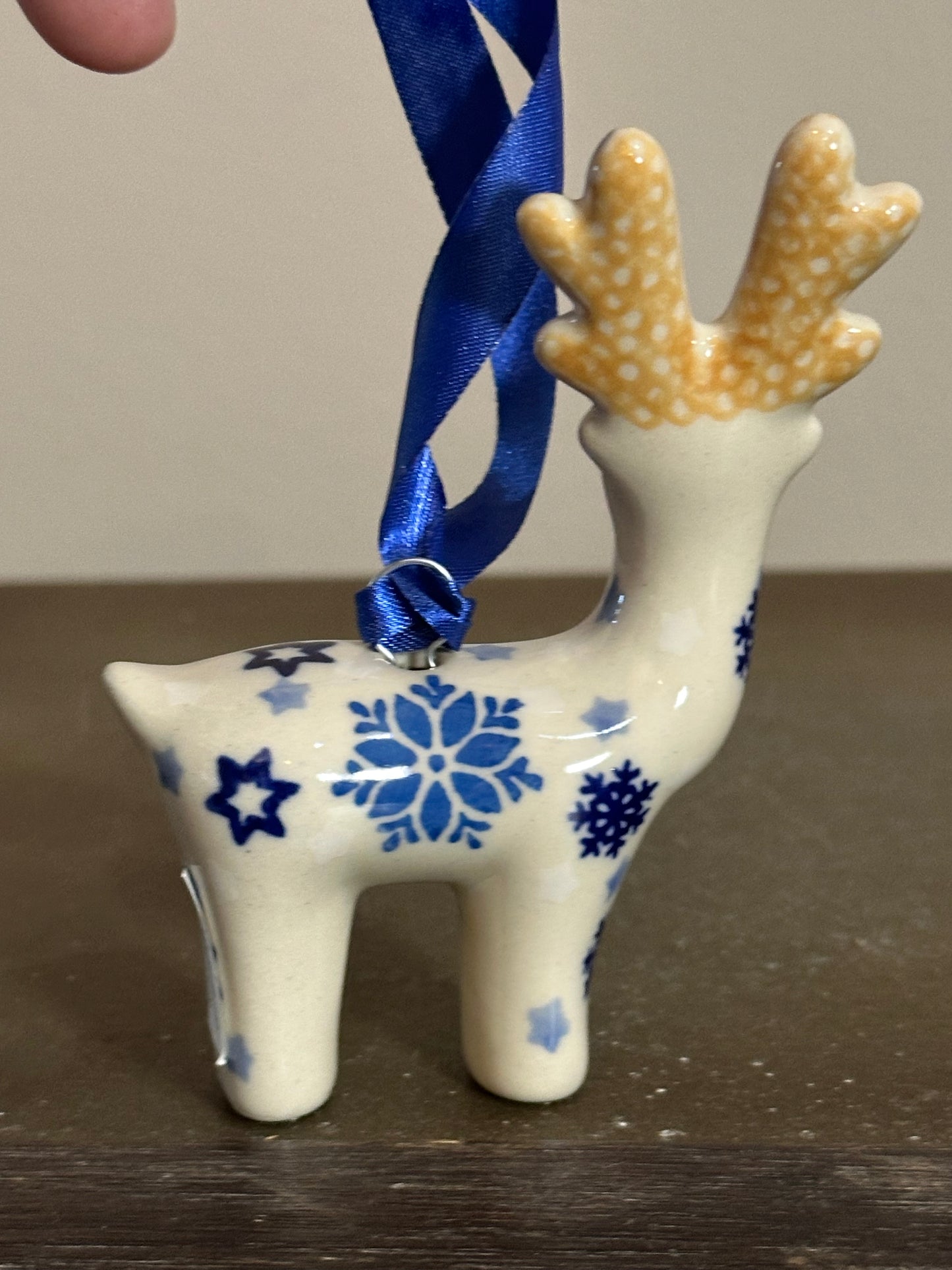 Manufaktura Snowflakes Reindeer Ornament