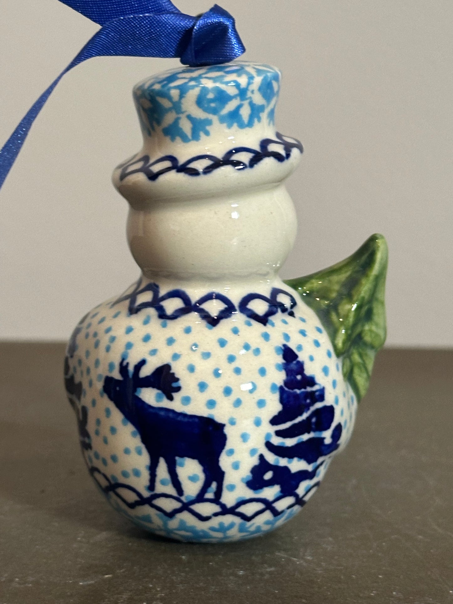 Manufaktura Bullwinkle Snowman w/Tree Ornament