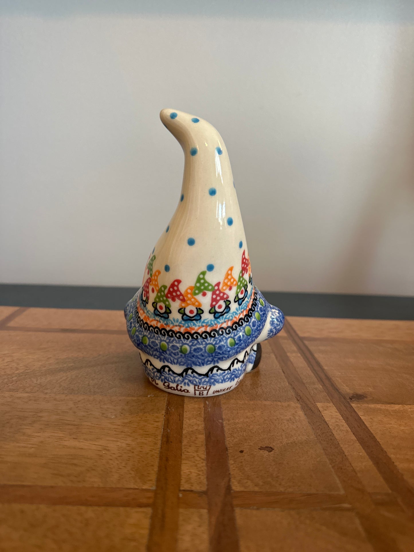 Galia Polish Pottery Colorful Medium Gnome