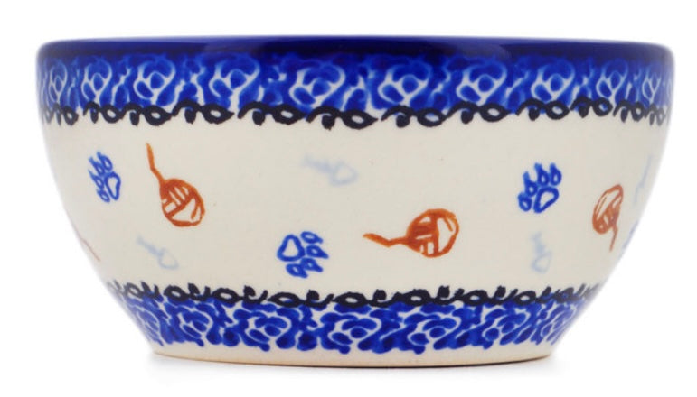 Ceramika Bona Polish Pottery, Daydreaming Kittens, Bowl 4"