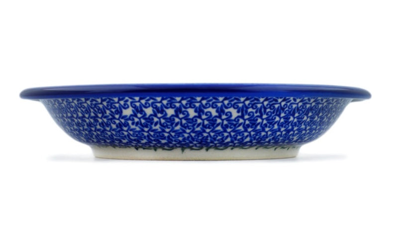 Ceramika Bona Polish Pottery, Radiant Pink Florals, Pasta Bowl