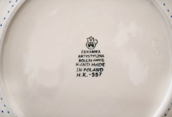 Ceramika Artystyczna, Bird Princess, Medium Round Baker with Handles