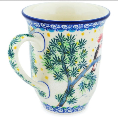 Ceramika Artystyczna, Unikat 4969, Cozy Bullfinch, Bistro Mug