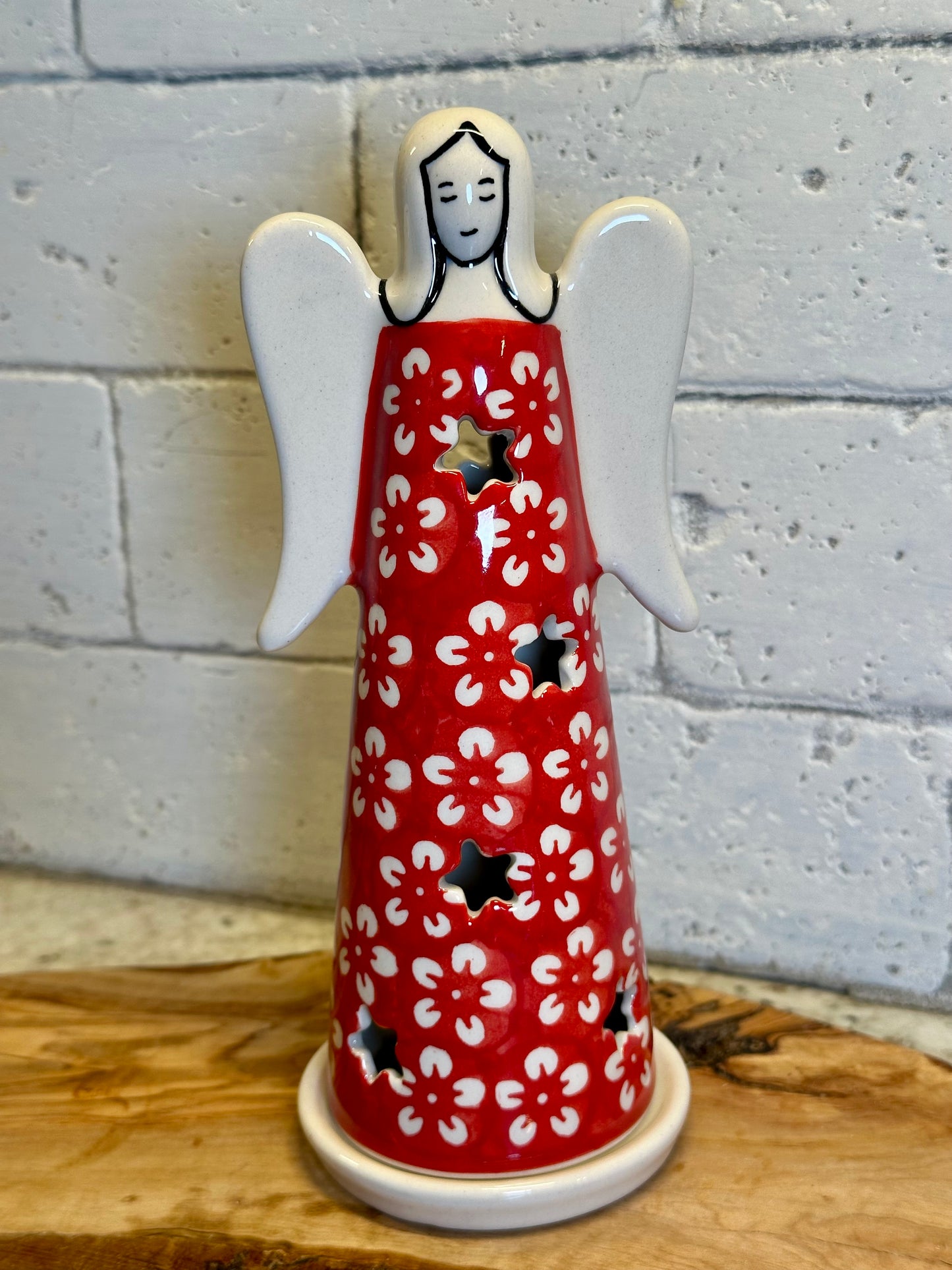 Manufaktura, Red Blossom, Large Angel Luminary