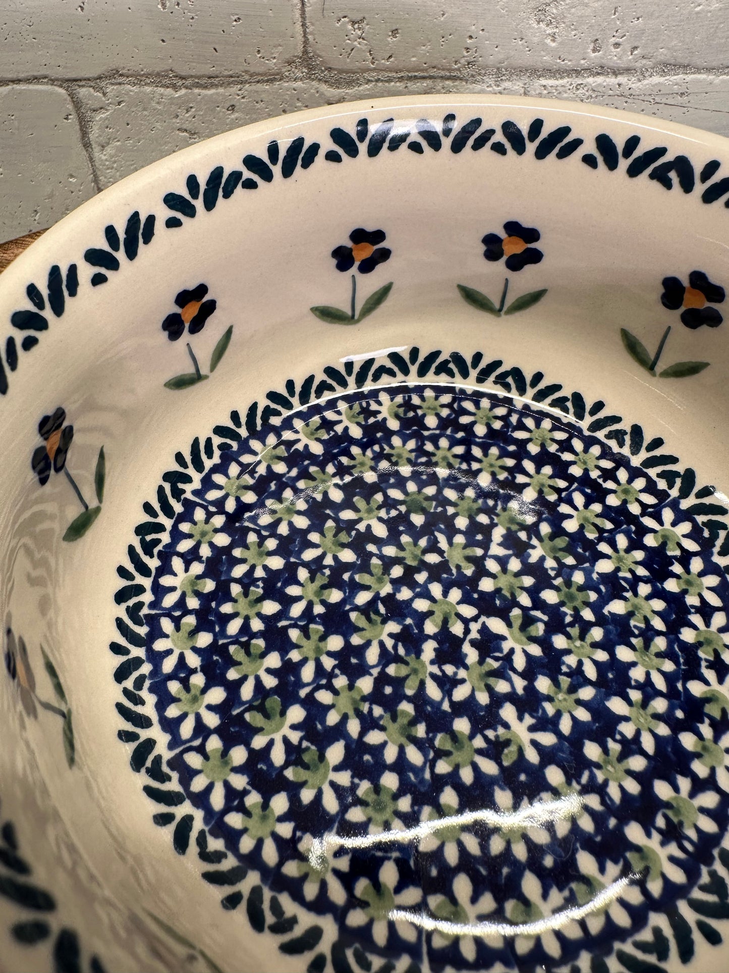 Manufaktura Polish Pottery, Handled Bowl, Preowned
