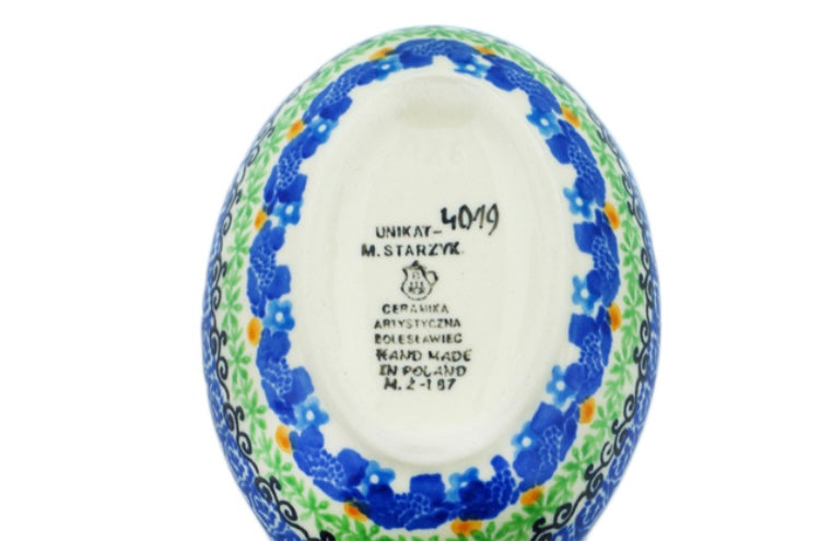 Ceramika Artystyczna Polish Pottery, Unikat, My Garden Window, Spoon Rest
