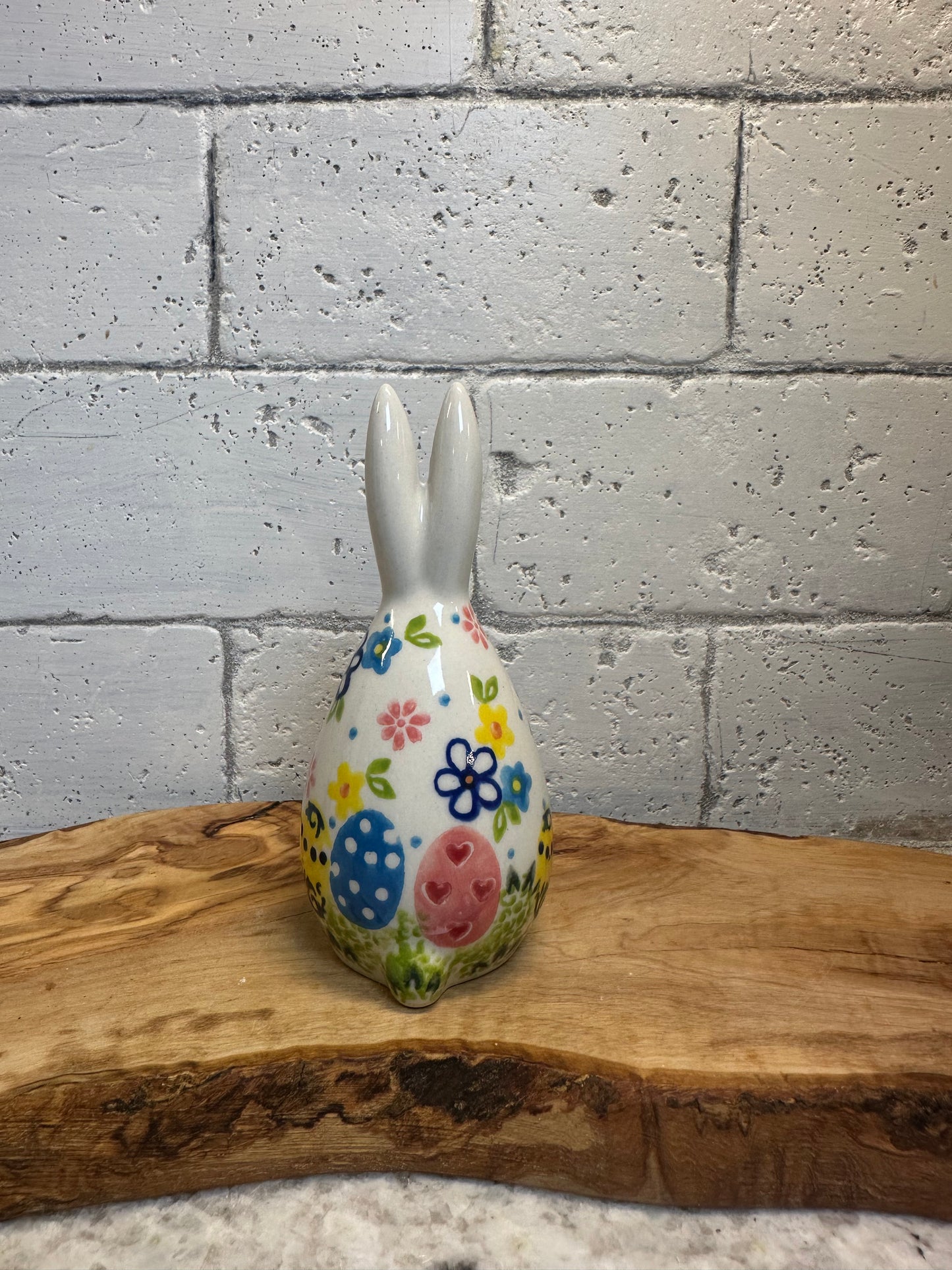 Vena, Flowers and Egg Patch, Smallest Bunny Figurine 4.75"