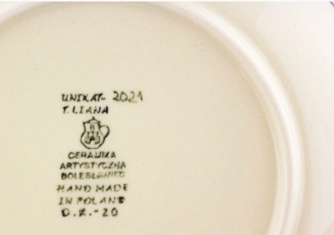 Ceramika Artystyczna, Unikat Garden Delight, Dessert/Luncheon Plate 8"