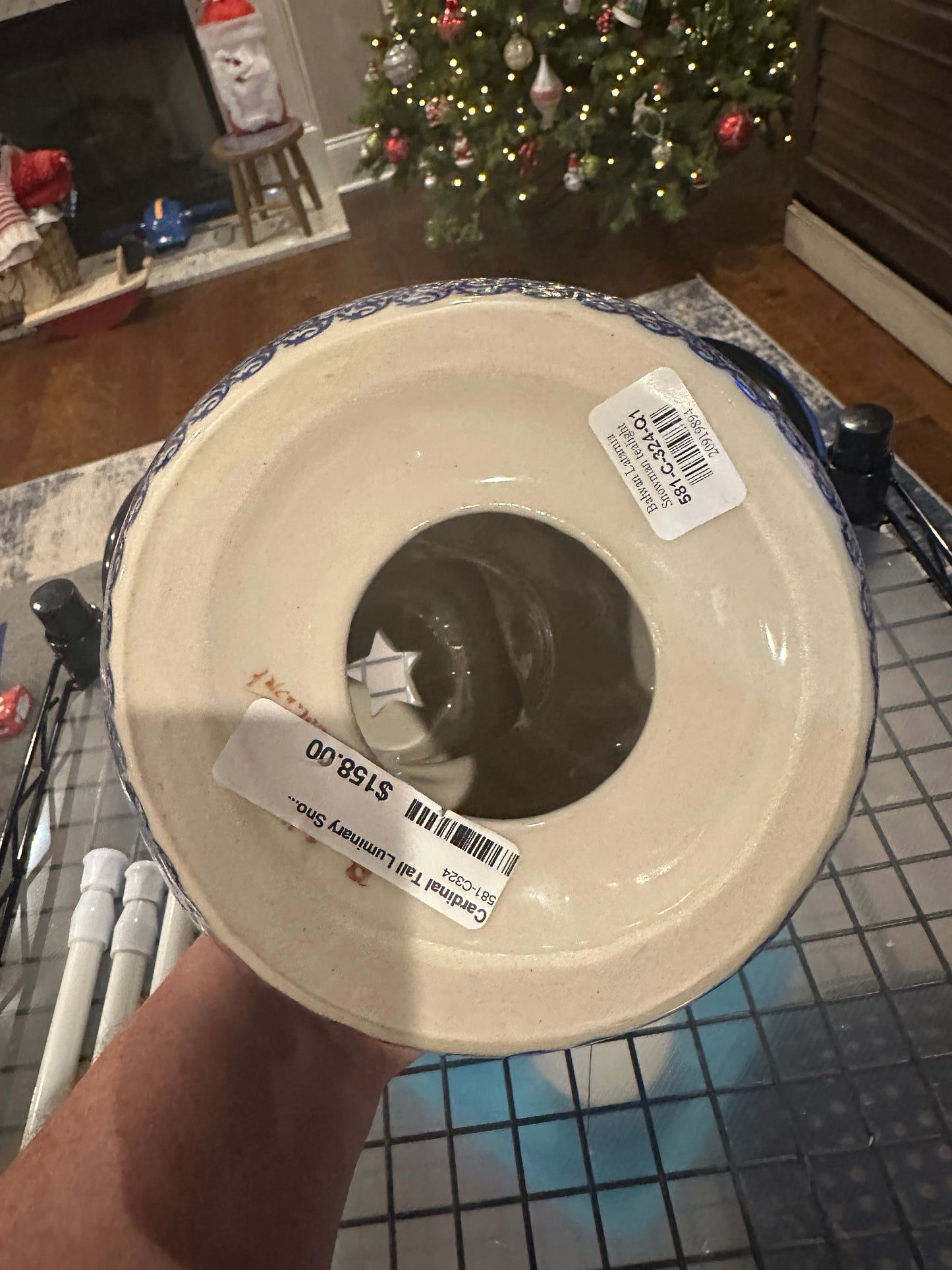 Vena Cardinal Tall Luminary Snowman