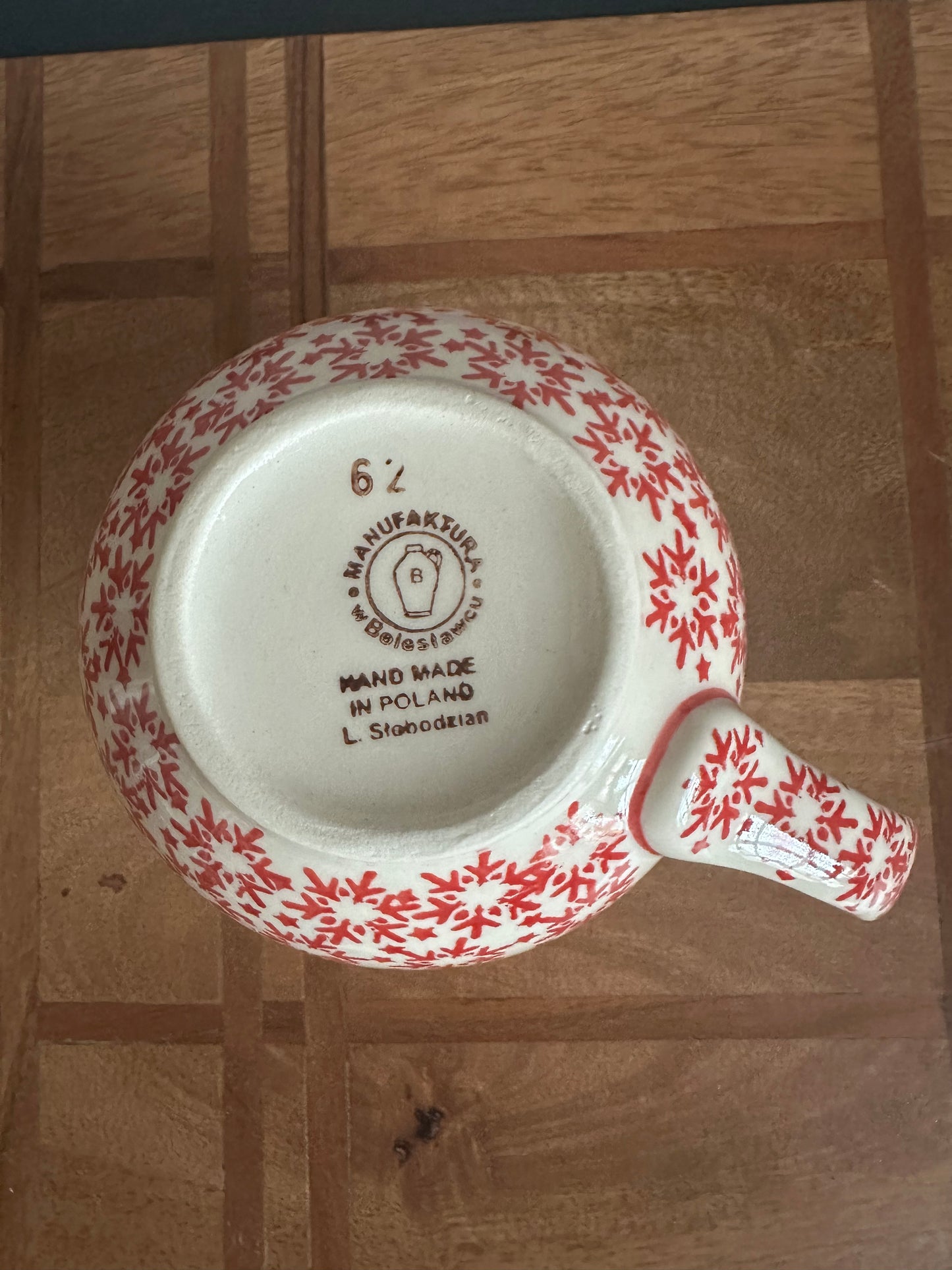 Preowned- Manufaktura Polish Pottery 16 oz Bubble Mug