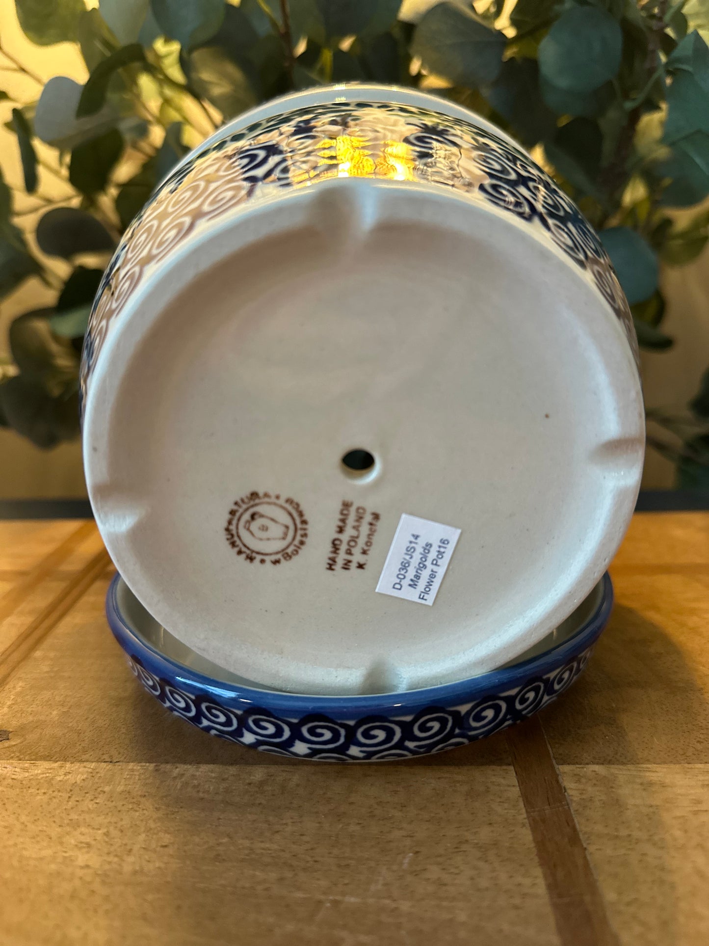 Manufaktura Polish Pottery. Marigold Large Planter