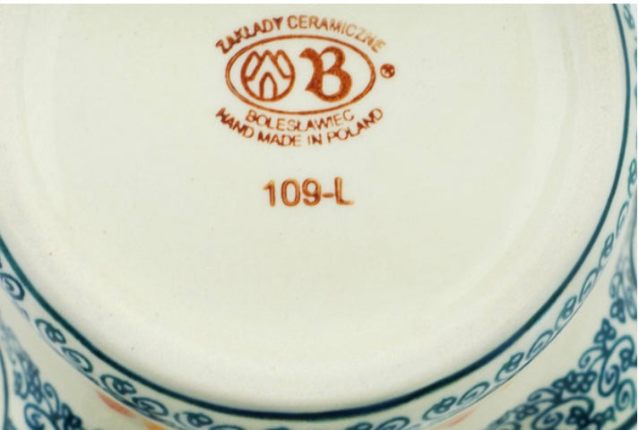 Zaklady Polish Pottery, Garden Glad, Gravy Boat
