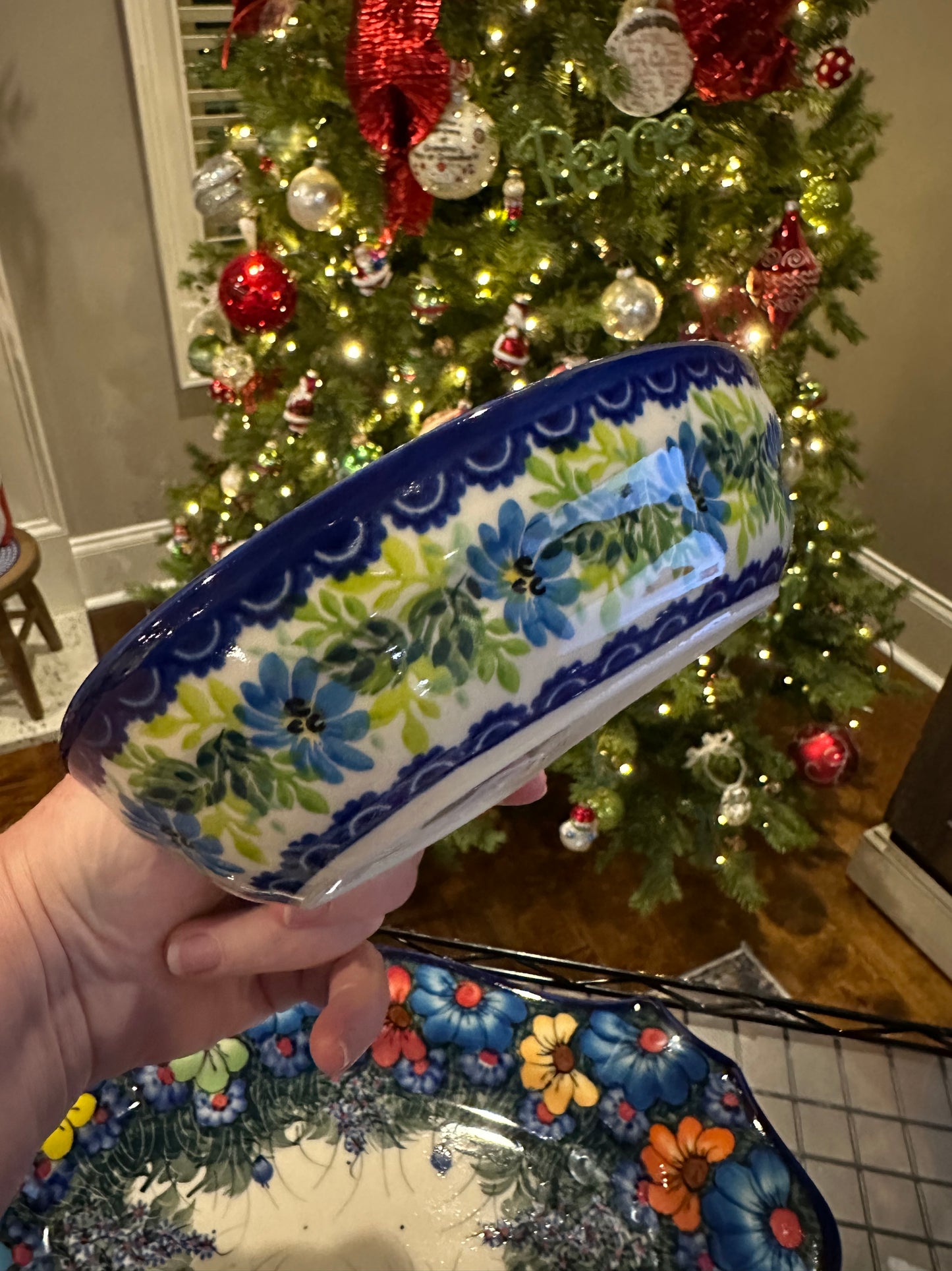 Kalich Unikat Art Level 1, Orange and Yellow Butterfly Heart Bowl