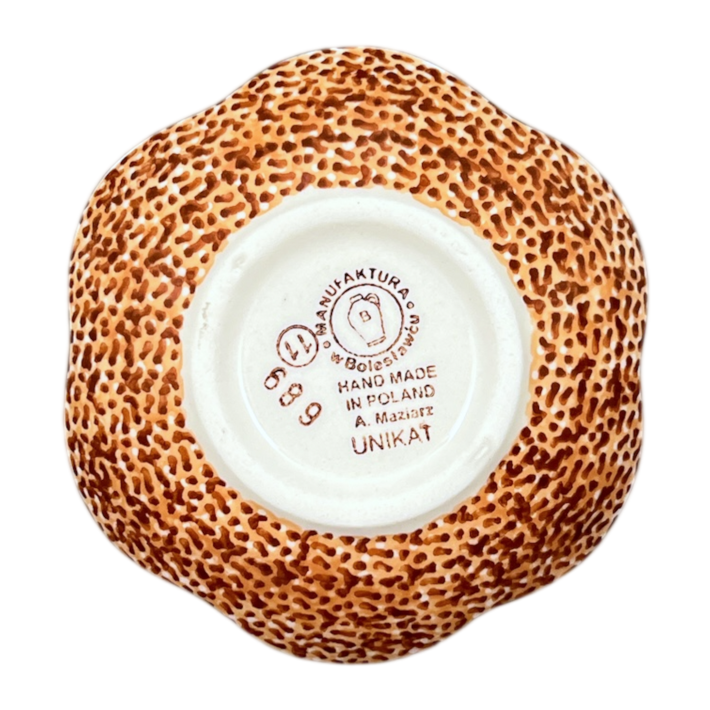Bowl, Scalloped, Shallow, 4.25", (P205) in "Desert Sunrise" by Manufaktura