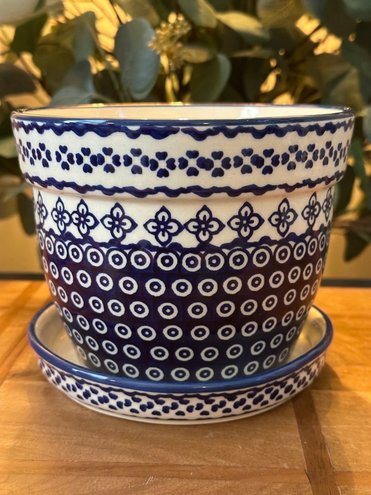 Manufaktura Polish Pottery, Unikat, Lattice Large Planter