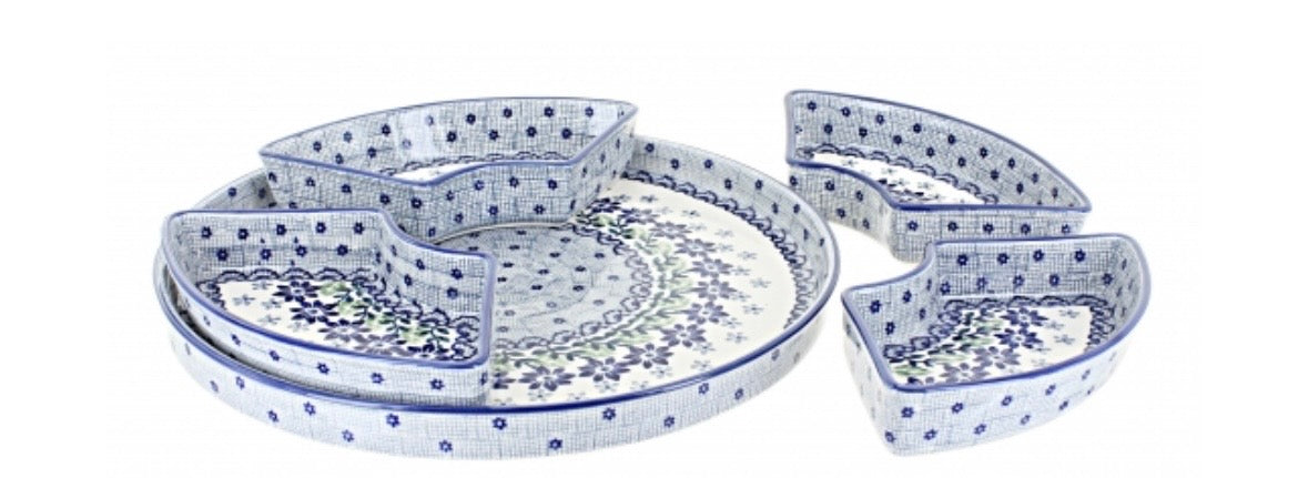 Manufaktura, Hallsey Tray with 4 Plates