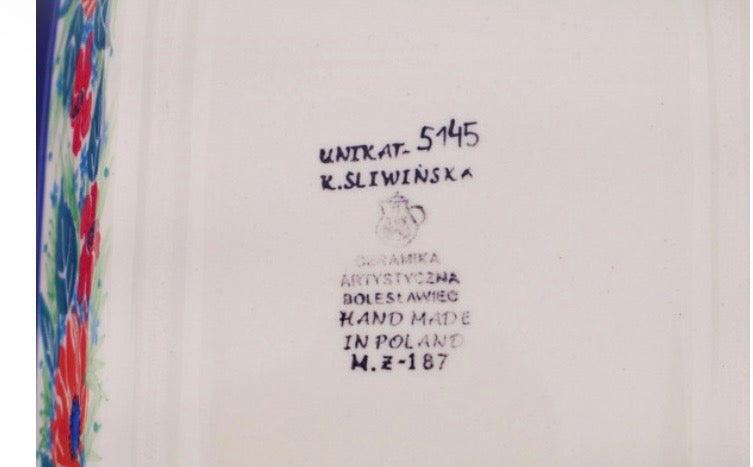 Ceramika Artystyczna, UnikatU5145, Harmonious Rectangular Baker