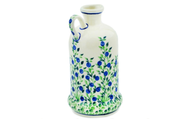 Zaklady Polish Pottery, Blue Dream, Bottle 20 oz