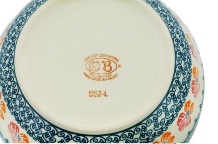 Zaklady Polish Pottery, Garden Glad, Bowl