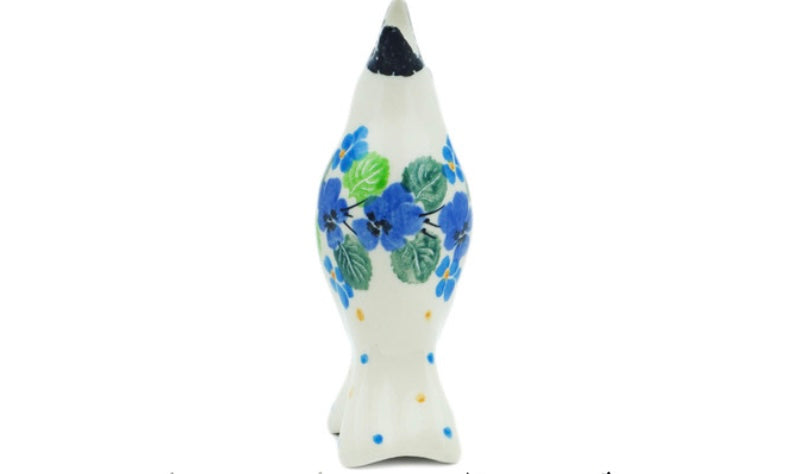 Ceramika Artystyczna Polish Pottery, Waterfall Blooms, Pie Bird
