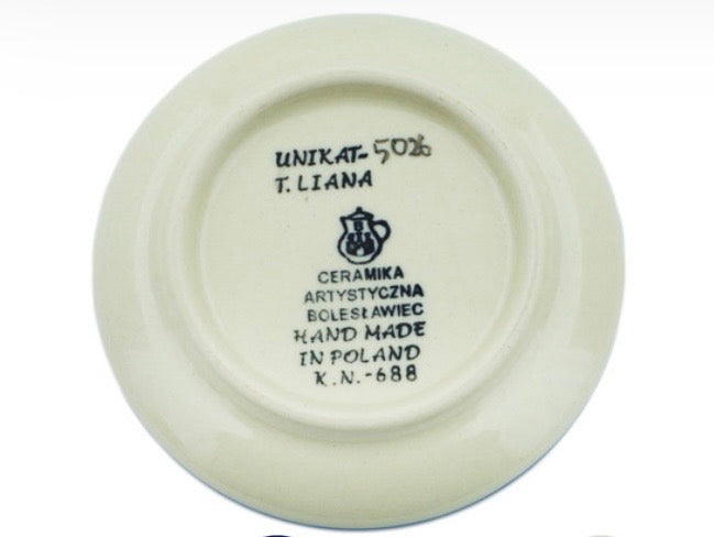 Ceramika Artystyczna, Unikat U5026, Sparkling Holiday, Coaster/Mini Plate