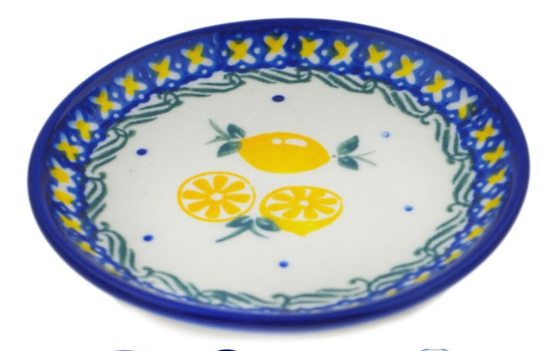 Ceramika Bona Polish Pottery, When Life Gives You Lemons, Small Plate/Coaster
