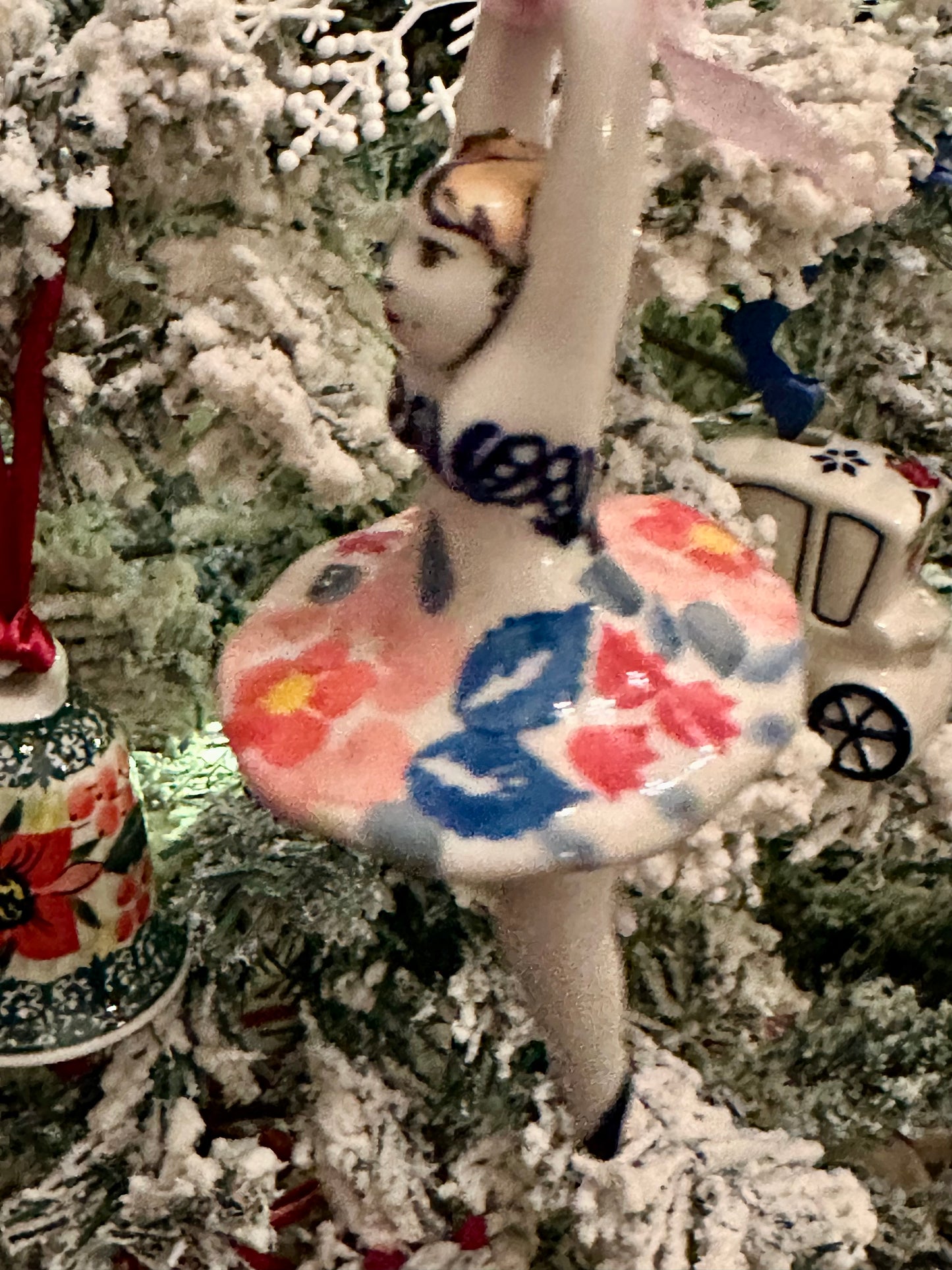 Manufaktura Calico Ballerina Ornament