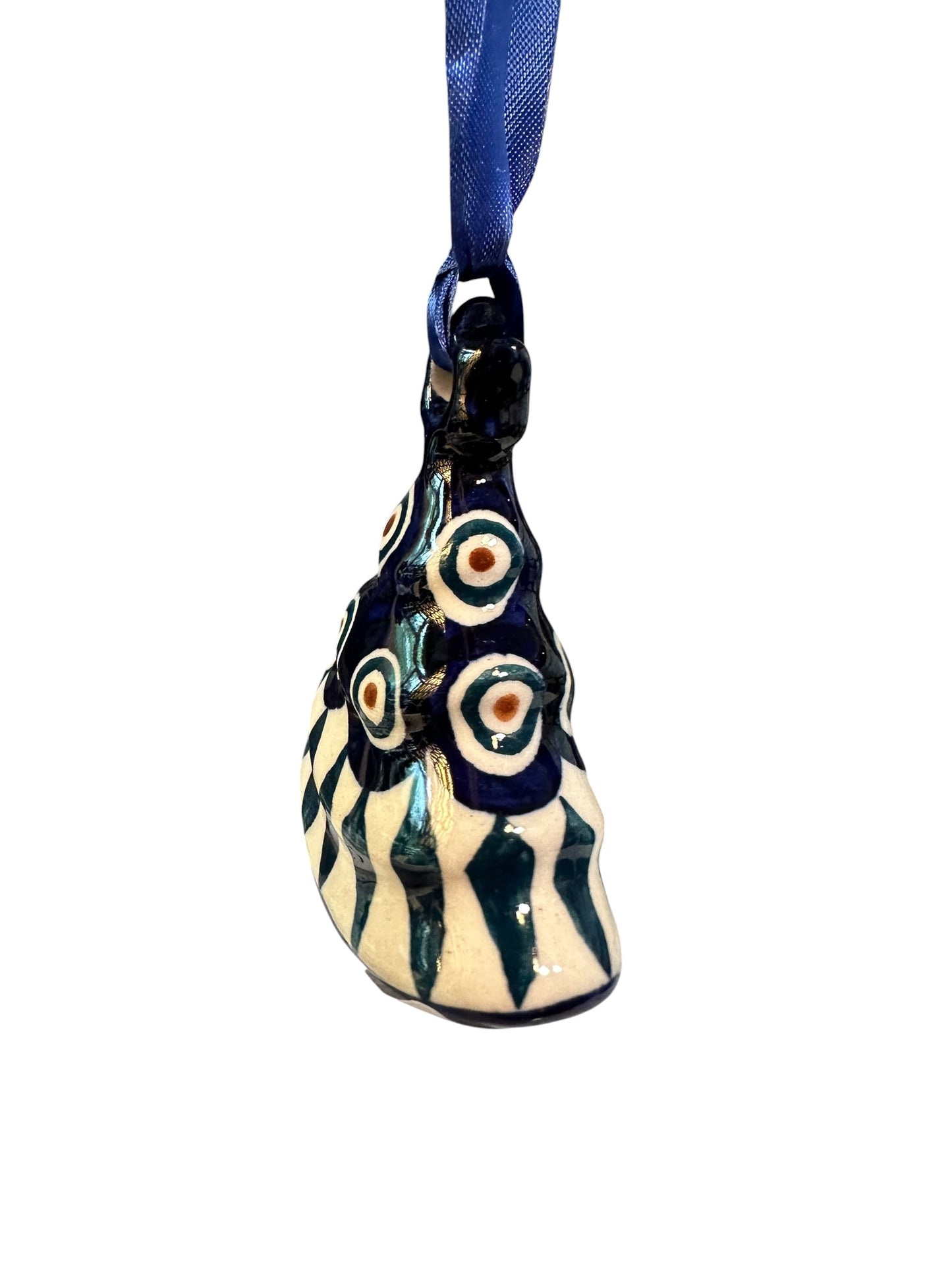 Manufaktura, Traditional Peacock Leaves, Flat Tree Ornament