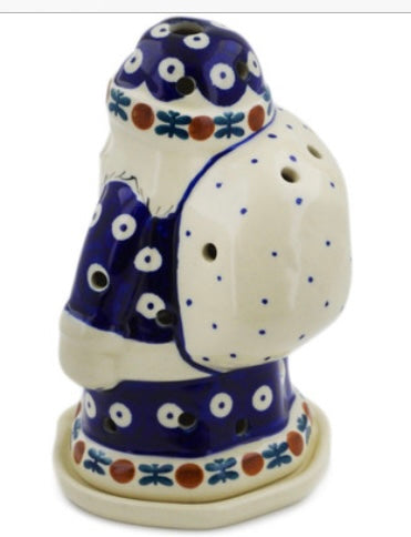 Manufaktura Polish Pottery, Traditional Mosquito, Santa Luminary