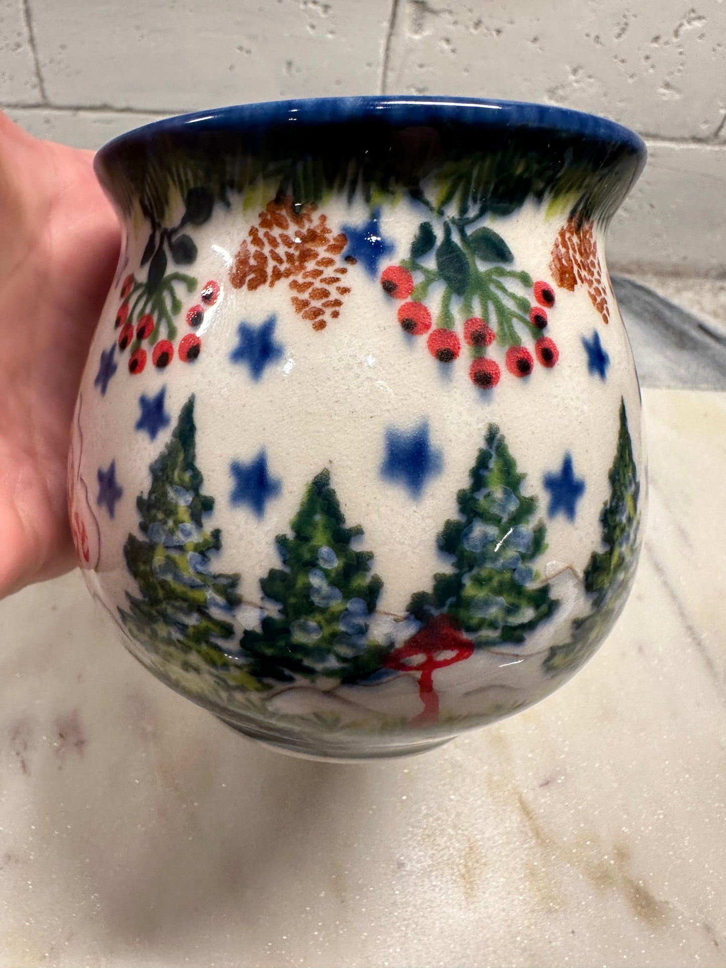 Kalich Polish Pottery,Art Level 1, Gingerbread House, Bubble Mug