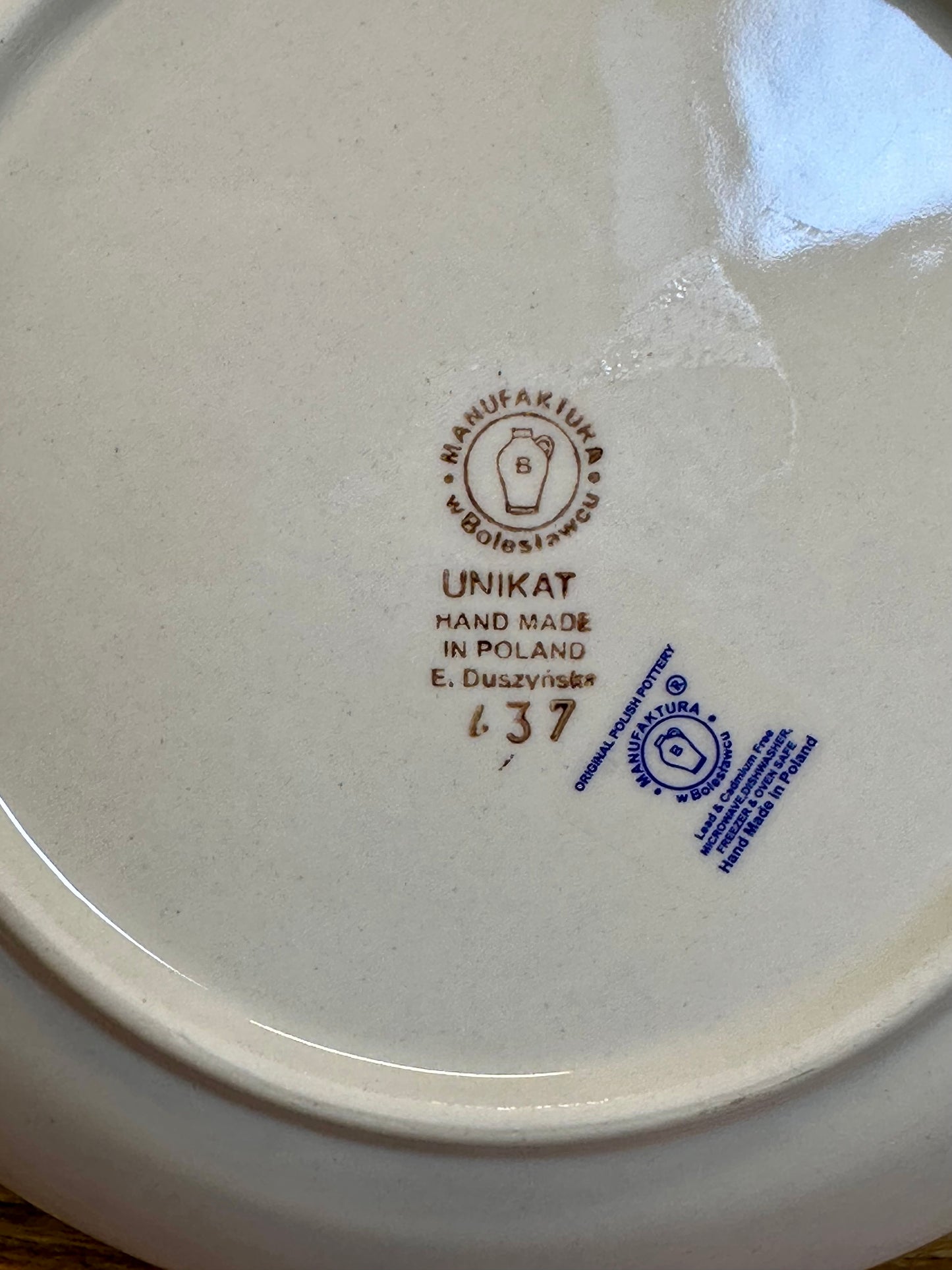 Manufaktura, Blue Butterfly, Salad Plate 8.5"