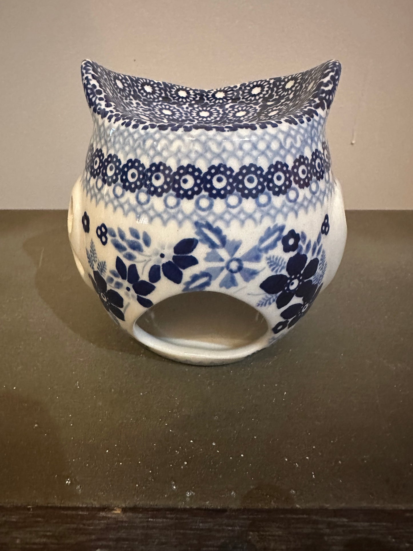 Manufaktura, Indigo Garden, Owl Luminary & Wax Warmer