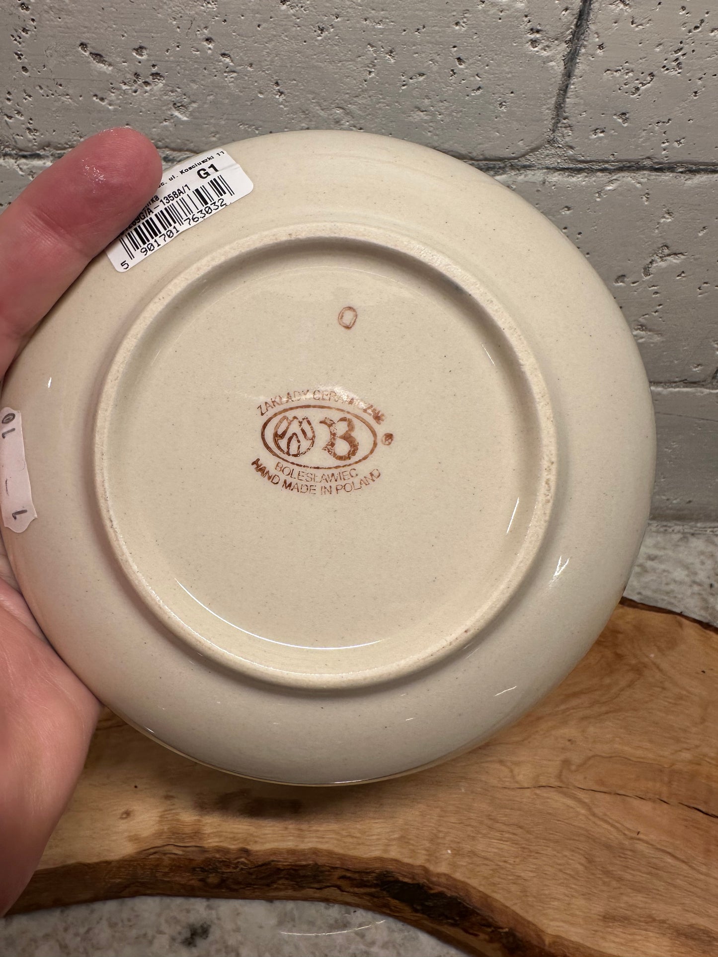 Zaklady Polish Pottery, Blue and White Luminary Tree