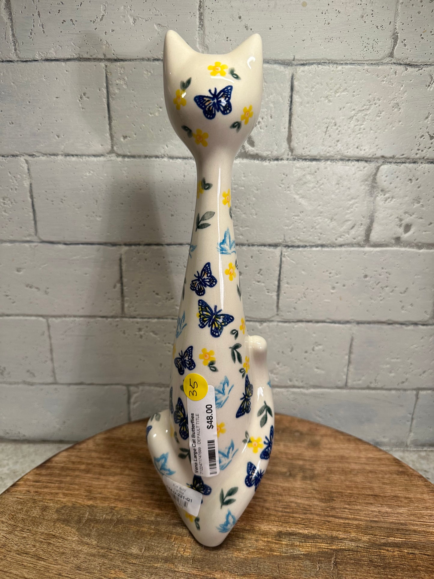 Vena Polish Pottery, Large Cat Butterflies