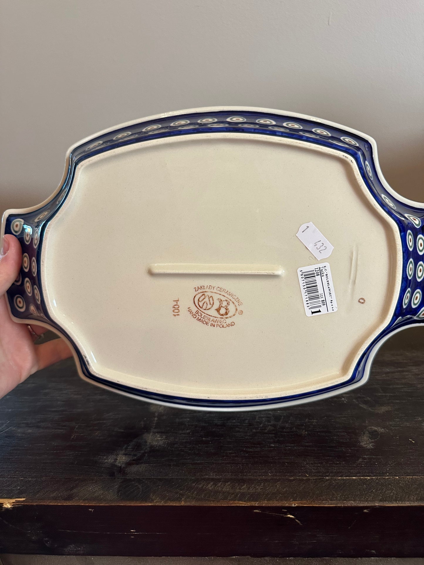 Zaklady, Tulip Pair Peacock, Platter