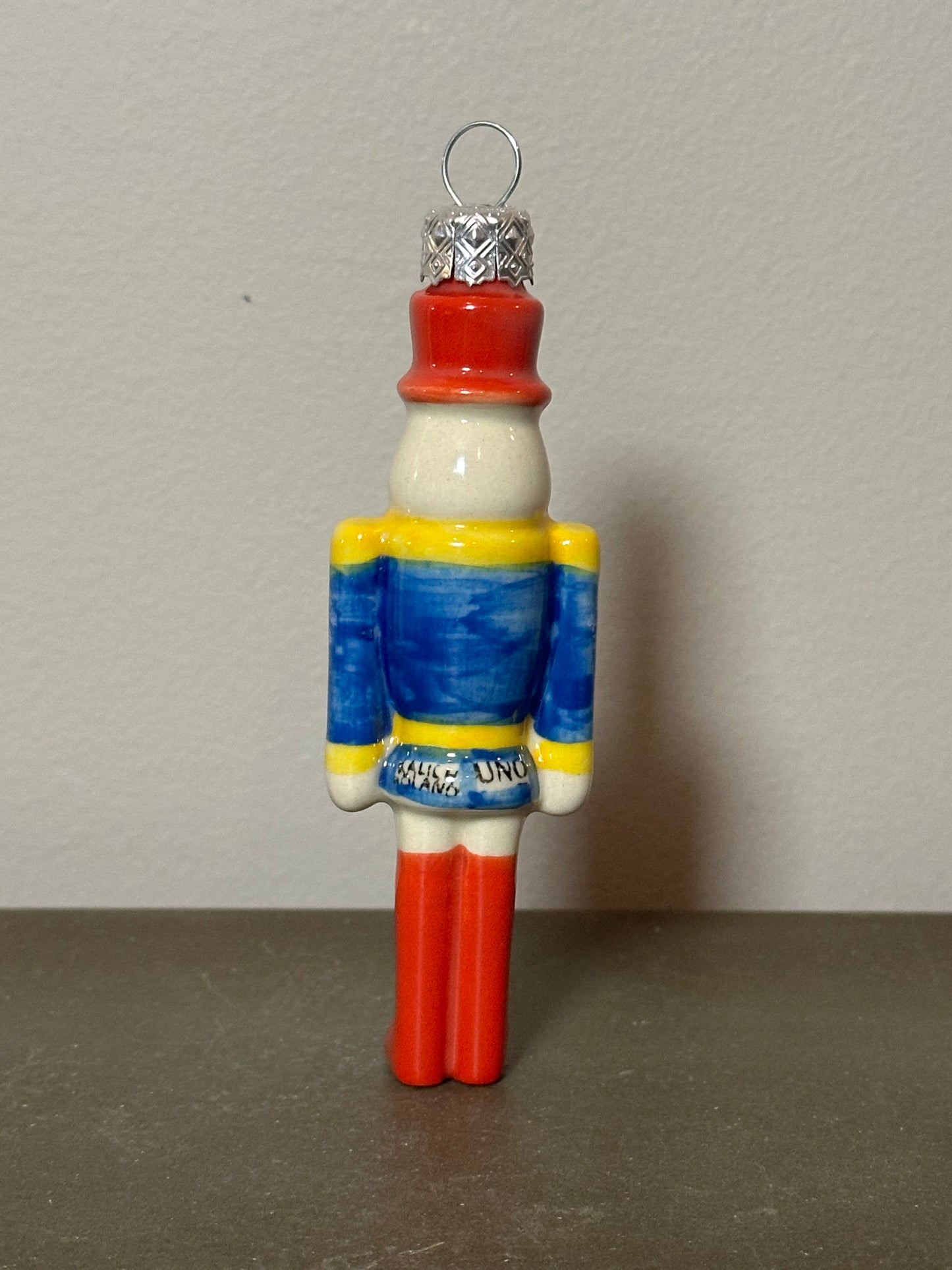 Kalich, Art Level, Blue with Red Boots, Nutcracker Ornament